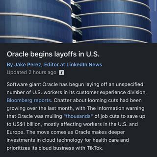 , for 28 billion. . Oracle layoff rumors 2022